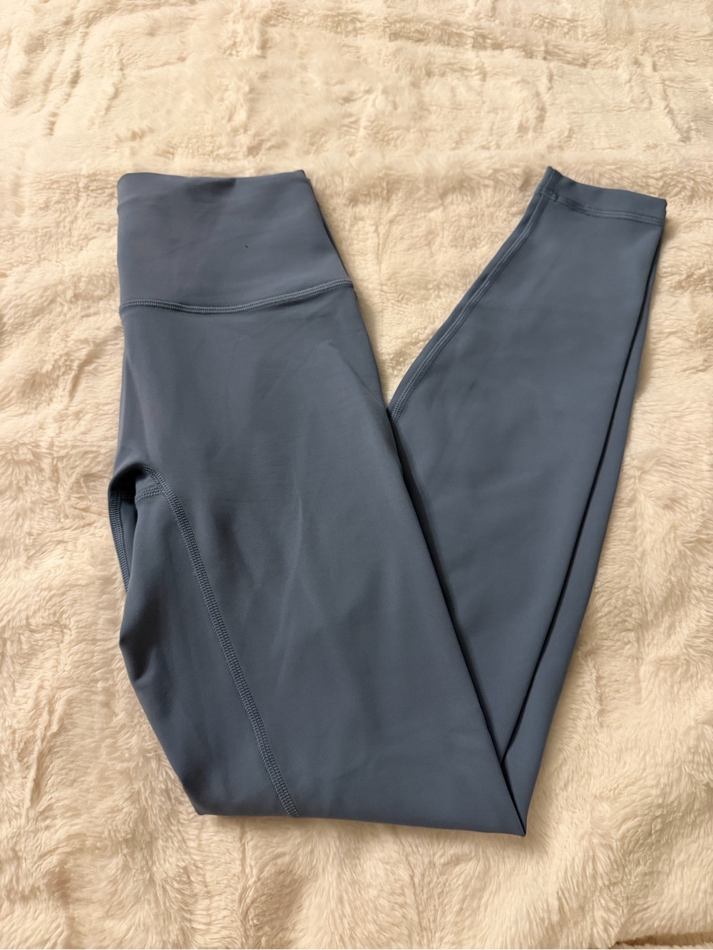 Lululemon Wunder Train No Line High-Rise Tight 28". Steel Blue. Size 6. Like new